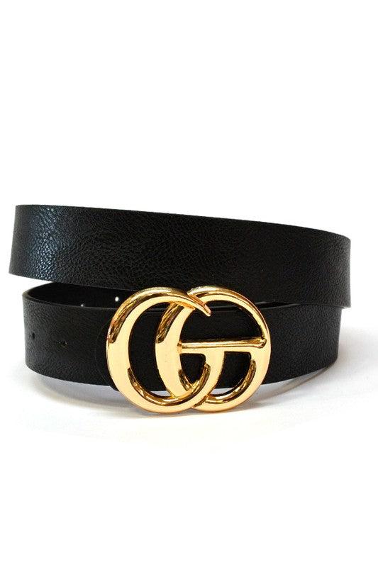 Matte GG belt loop belt-Accessory:Belt-S&J First-Black gloss-IW3342-6-RK Collections Boutique