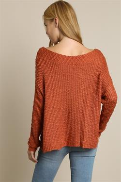 Off Shoulder Sweater Top-Tops-Sweater-L Love-tikolighting