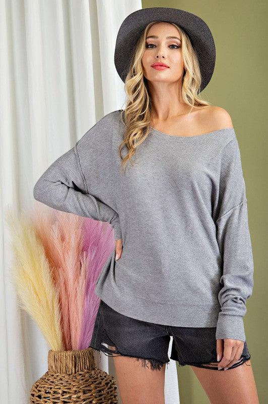 off the shoulder wide neck sweater-Tops-Sweater-eesome-tikolighting