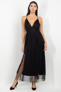 Tulle Mesh Maxi Dress - RK Collections Boutique