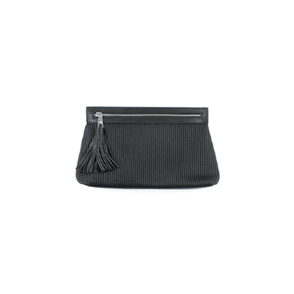 plated zipper clutch/crossbody/wristlet-Accessory:Bag-BC Handbags-Black-2310-alomfejto