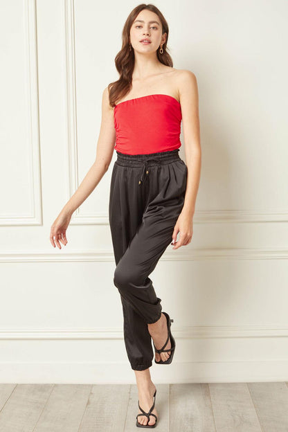 Ruched strapless bodysuit-Tops-Bodysuit-Entro-RK Collections Boutique