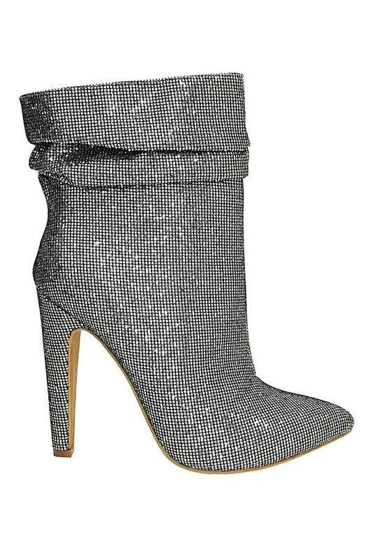 sequin high heel bootie - RK Collections Boutique