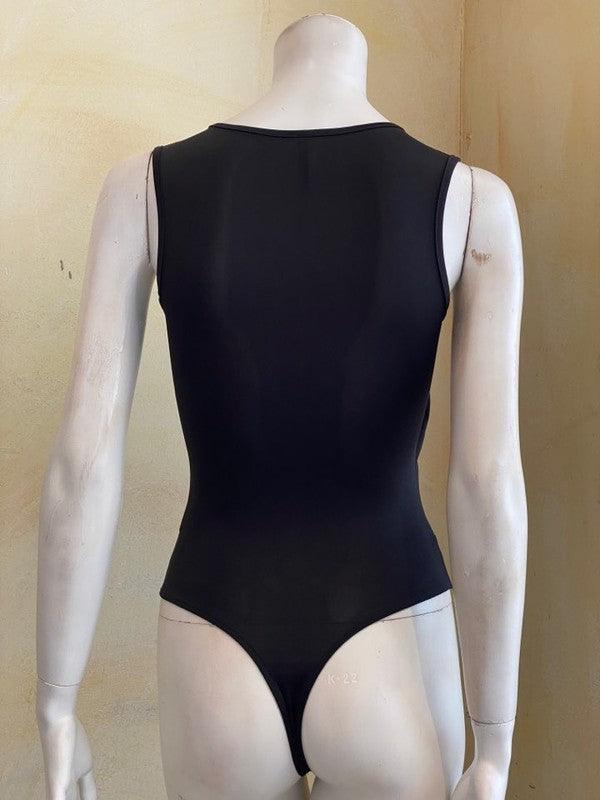 sleeveless wrap bodysuit-Tops-Bodysuit-Shelly Clothing-tarpiniangroup