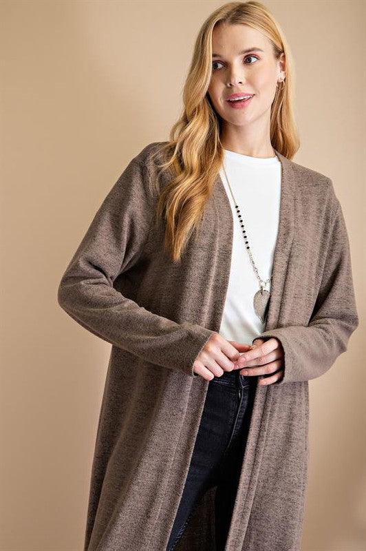 soft fuzzy duster cardigan-Tops-Cardigan-L Love-RK Collections Boutique