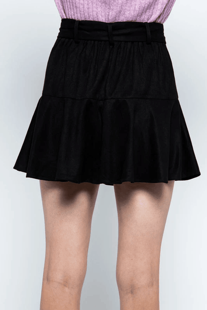 suede swing skort - RK Collections Boutique