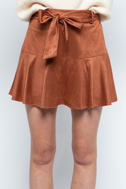 suede swing skort-Shorts-&merci-RK Collections Boutique
