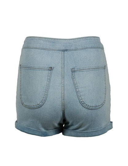 Super High Rise Cuffed Short-Shorts-Boom Boom Jeans-alomfejto