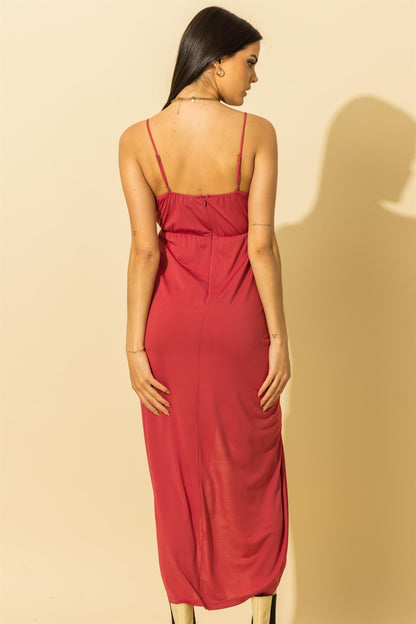 Surplice sleeveless wrap maxi dress-Dress-Maxi-Fiestar-RK Collections Boutique
