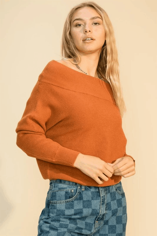 the softest off the shoulder sweater - alomfejto