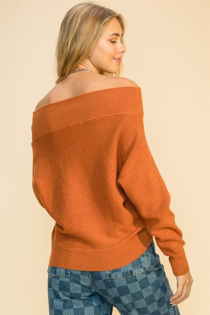 the softest off the shoulder sweater - RK Collections Boutique