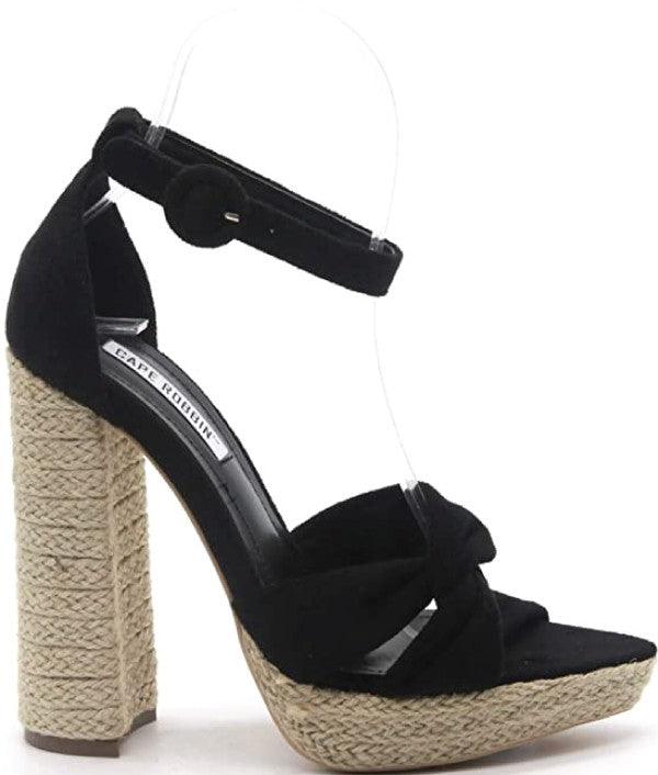 thick high heel ankle strap sandal-Shoe:Heel-Cape Robbin-RK Collections Boutique