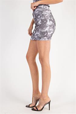 Tie-Dye Print Knit Mini Skirt-Skirts-Glam-RK Collections Boutique