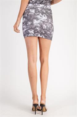 Tie-Dye Print Knit Mini Skirt-Skirts-Glam-RK Collections Boutique