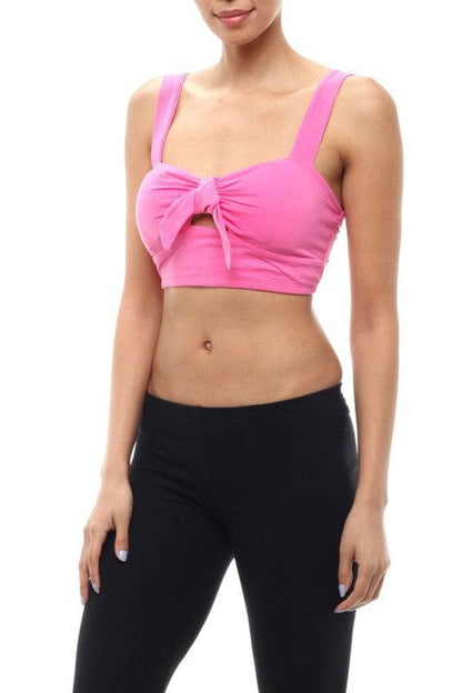 tie front bralette top-Tops-Sleeveless-Shine Imports-RK Collections Boutique