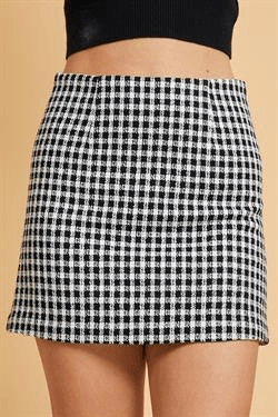 gingham mini skirt - RK Collections Boutique
